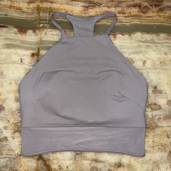 lululemon athletica Other - Lululemon Women's Flow Y Strappy Longline Sports Bra Lavender Gray XS